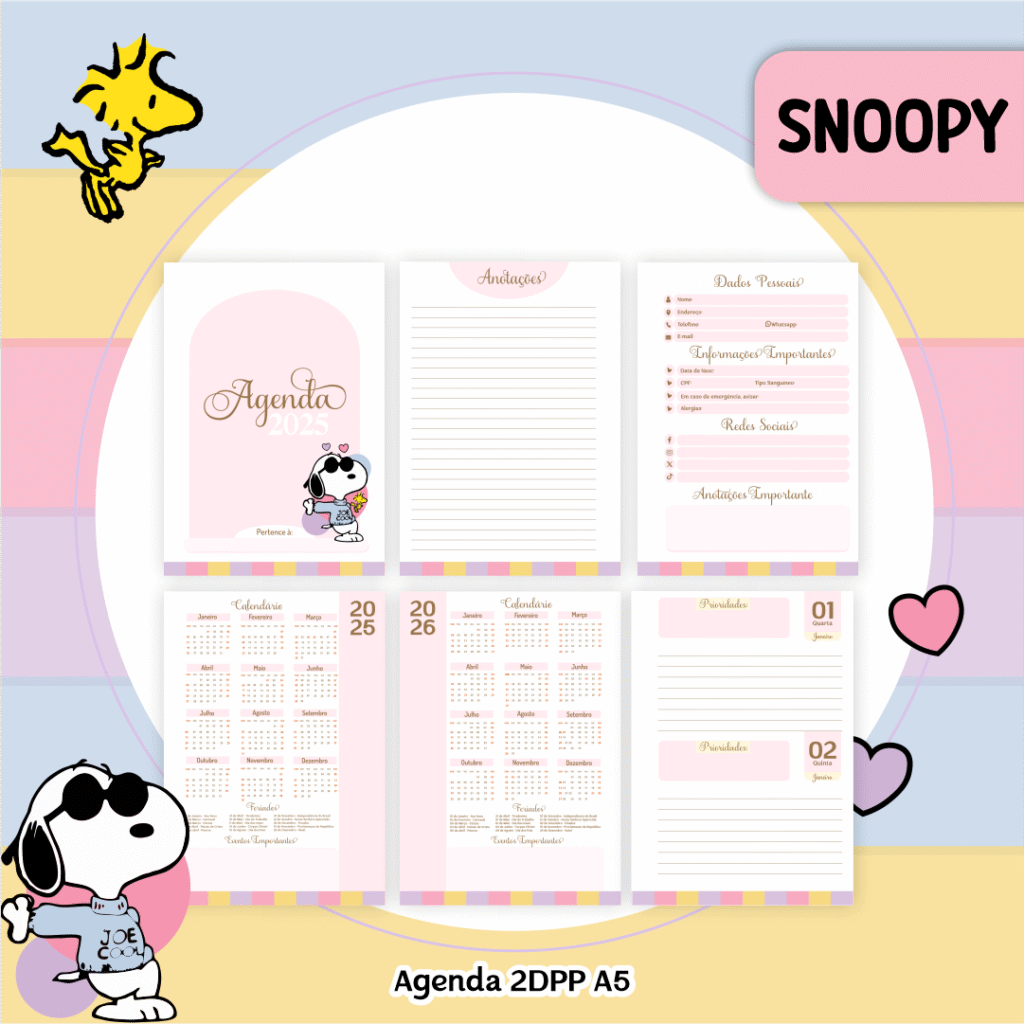 COMBO Snoopy - Capas e Miolos 2025 (Pamella) - Imagem 10