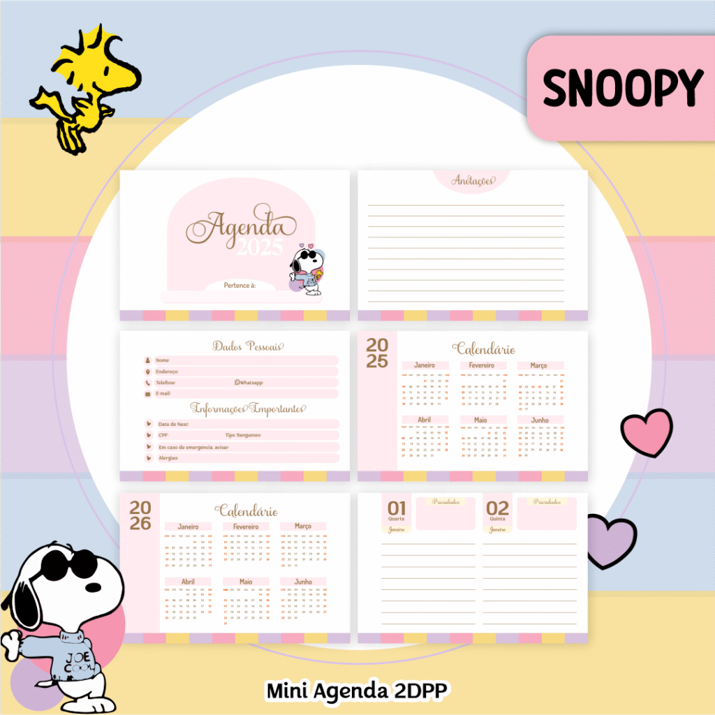 COMBO Snoopy - Capas e Miolos 2025 (Pamella) - Imagem 13