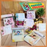 Kit 4 mini calendário de mesa com miolo – Meninas (Iza Nagliatti) - Imagem 2