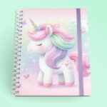 Caderno A5 - Unicórnio - Wire-o/Espiral (Telma Contel) - Imagem 5