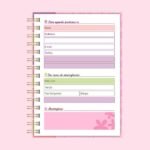 Miolo Agenda SEM DATA - 1 DPP - A5 - Wire-o/Espiral (Telma Contel) - Imagem 4