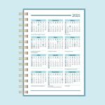 Calendário A5 - 2025 (frente) e 2026 (verso) - 7 tons - Wire-o/Espiral (Telma Contel) - Imagem 5