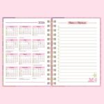 Miolo Agenda SEM DATA - 1 DPP - A5 - Wire-o/Espiral (Telma Contel) - Imagem 8