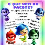 COLEÇÃO Cadernos Emoções - Divertida Mente 2 (Caramelo) - Imagem 4