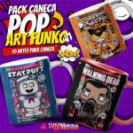 PopArt Funk V1 - Artes para Canecas (Yukina)