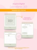 Calendários de Mesa 2025(Branco Papel) - Imagem 4