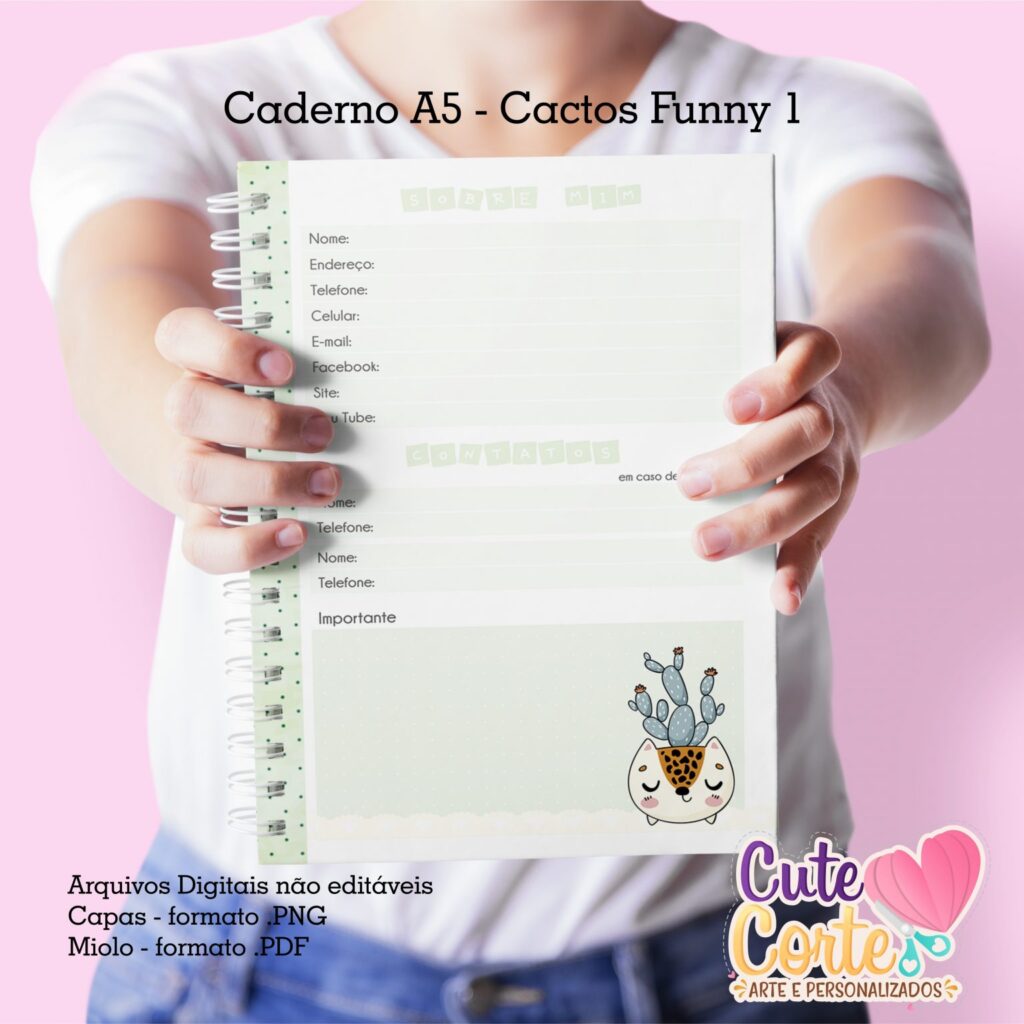 Caderno Pautado A5 + Bloquinho A6 – Floresça N.3 (Cute Corte) - Imagem 2