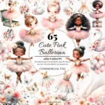Bailarinas Cute Pink - Kit Digital