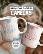 Dia dos Avós - 2 Artes Avulsa para Caneca (Ilustracin)