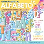 Alfabeto Candy Colors - Kit Digital