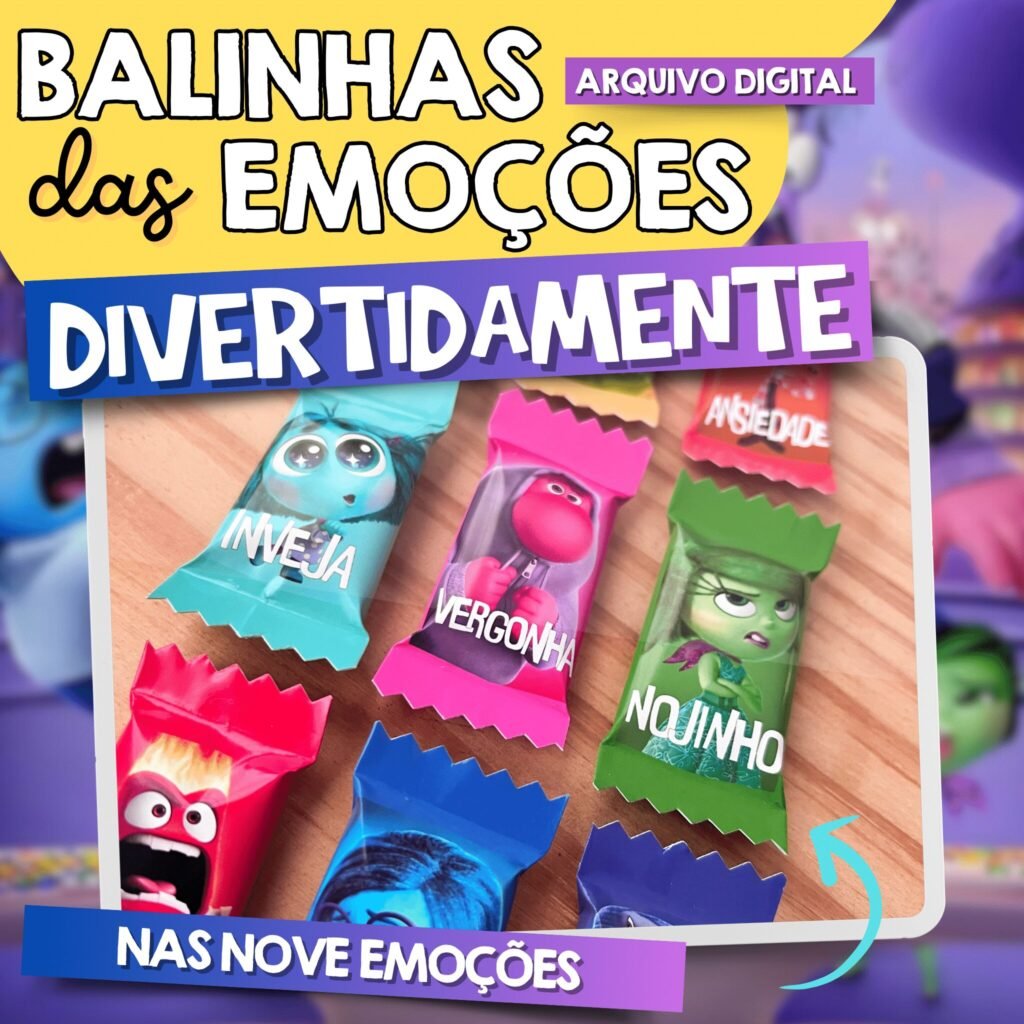 Balinha das Emoções - Divertidamente (Ilustracin) - Imagem 1