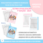 Caderneta 7ª Edição 2024 - Miolo Rosa e Azul (Afetivo Papel)