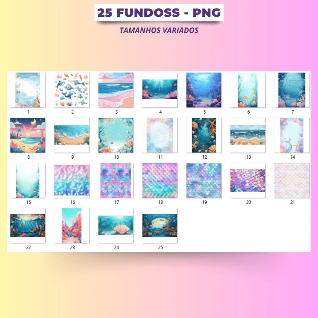 Sereias - Kit Digital - Imagem 4