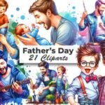 Dia dos Pais - Pai e Filho  - Kit Digital