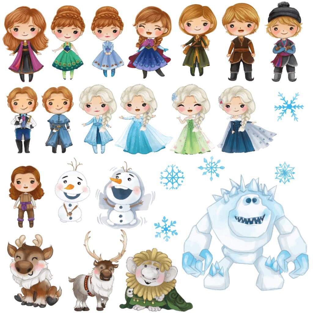 ClipArts - Frozen - Kit Digital - Imagem 1