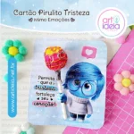 Cartão Pirulito - Tristeza - Divertida Mente 2 (Art Ideia)
