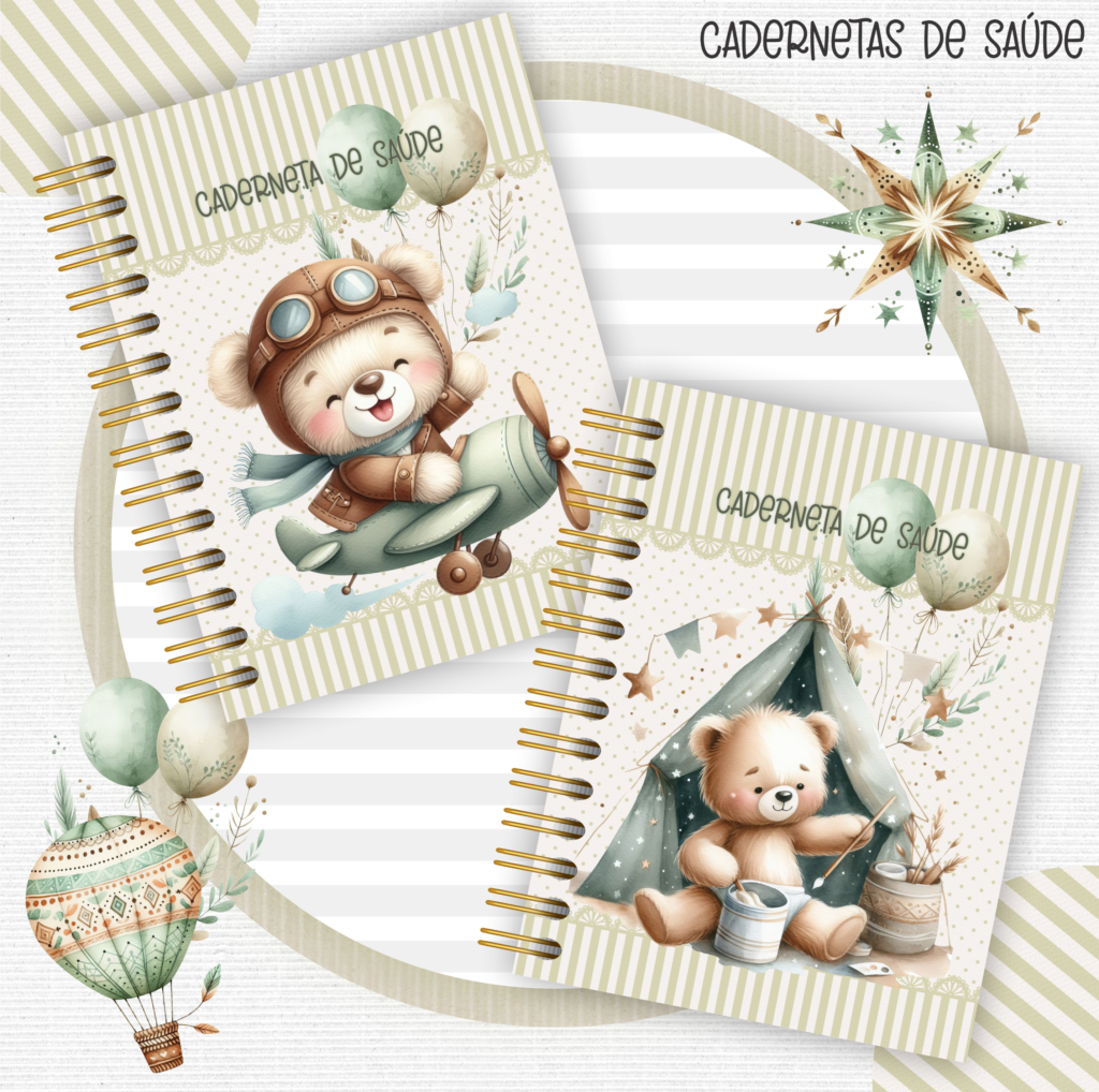 Kit Masculino + Brinde Caderneta Ursinho (Crys Arts) - Imagem 8