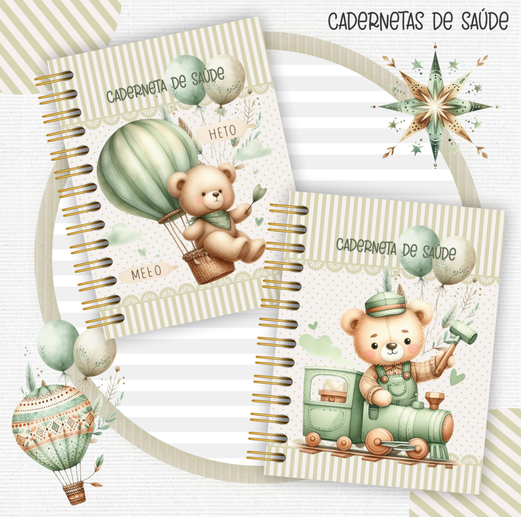 Kit Masculino + Brinde Caderneta Ursinho (Crys Arts) - Imagem 11