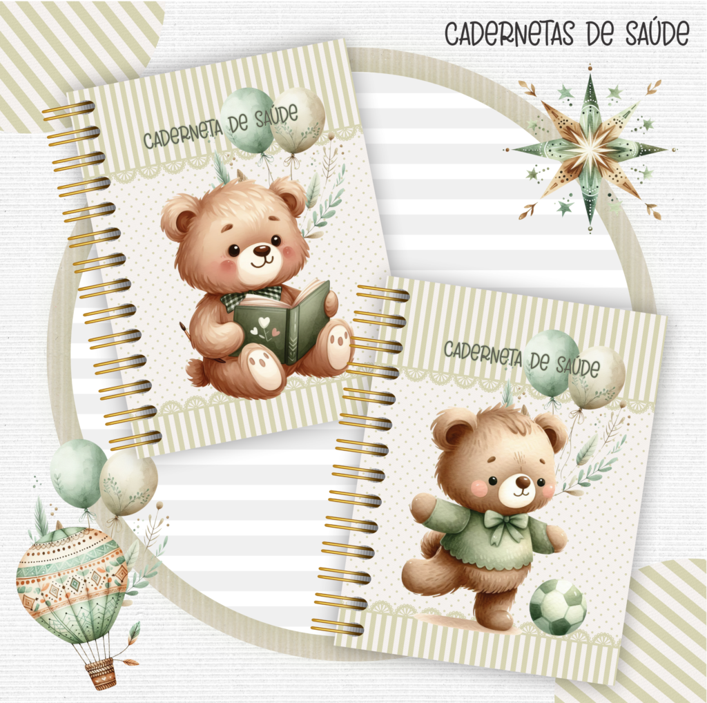 Kit Masculino + Brinde Caderneta Ursinho (Crys Arts) - Imagem 7