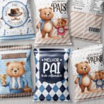 Kit Printable - Chip Bag - Papai Urso (Balloon Criativo)