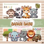 Safari Baby - Kit Digital