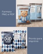 Kit Printable - Chip Bag - Papai Urso (Balloon Criativo) - Imagem 5