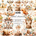 Tribais Animais - Kit Digital