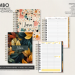 SUPER COMBO Agendas Permanente + Calendários + Kits Capas (Moldes da Lê)