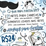 COMBO Pais 2024 - Artes para Canecas (Abacaxi Sublimático) - Imagem 3