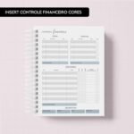 Miolo INSERT | Controle Financeiro Cores (Trilha de Papel)
