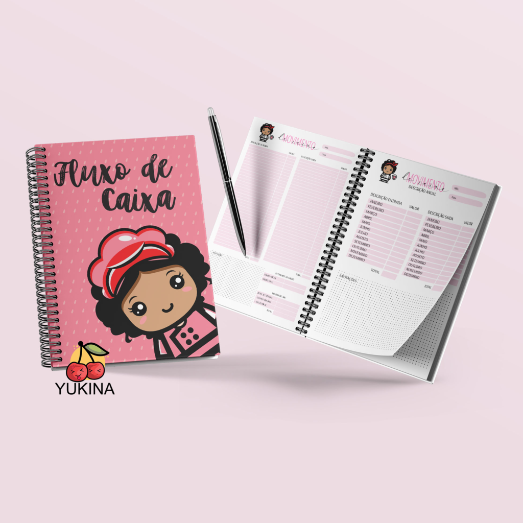 Kit Digital Fluxo de Caixa Cute - Yukina - Imagem 1