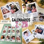 Molduras Calendário Polaroid 2025 (A Sua Maneira Festa)