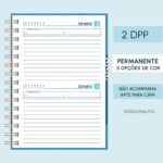 Kit Miolo Agenda Permanente - 2DPP - A5 - wire-o/espiral neutro (Thelma Contel)