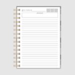 Kit Miolo Agenda S/ DATA 1 DPP/2DPP - A5 wire-o/espiral - neutro (Thelma Contel) - Imagem 7