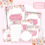 COMBO Floral Rosê - Capas e Miolos 2025 (Pamella)