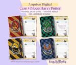 Kit Case + Bloco Harry Potter - Arquivo Digital (Studio Rafa)