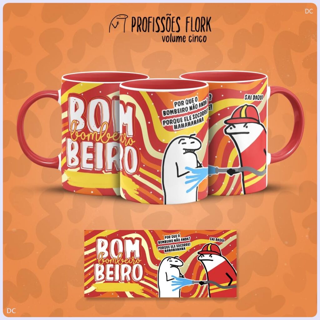 Flork Profissoes - Vol 5 - Artes p/Canecas (Lab51) - Imagem 1