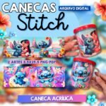 Estampas para Caneca de Acrílico - Stitch (Ilustracin)