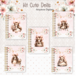 Kit Capas Cute Dolls - Encadernação