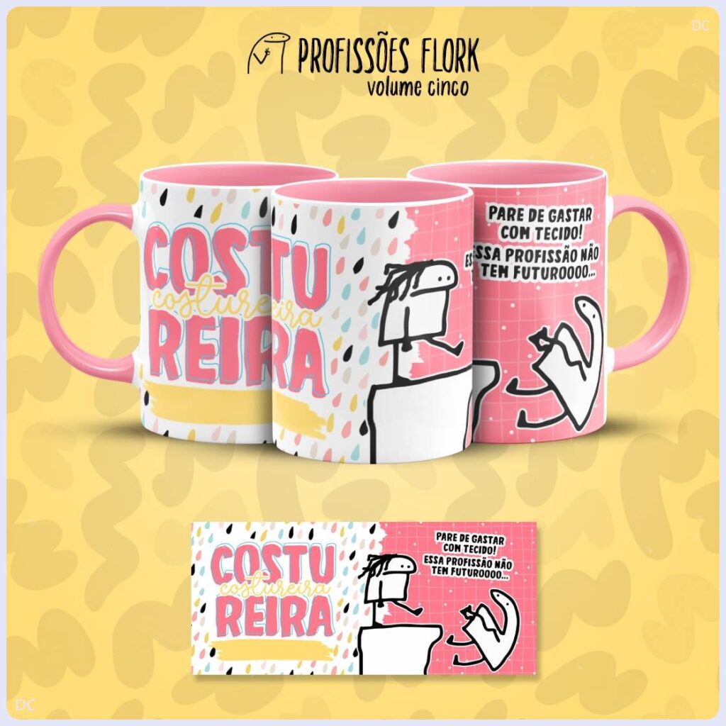 Flork Profissoes - Vol 5 - Artes p/Canecas (Lab51) - Imagem 3
