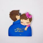 Pai com Bebê no Ombro - Topo de Bolo