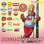 Pacote Sublimação - Homer Chopp (Pop Art)