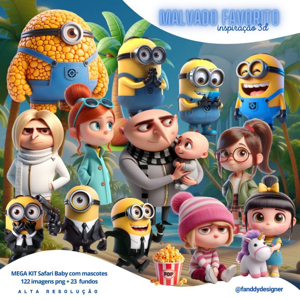 Minions - Meu Malvado Favorito - Kit Digital
