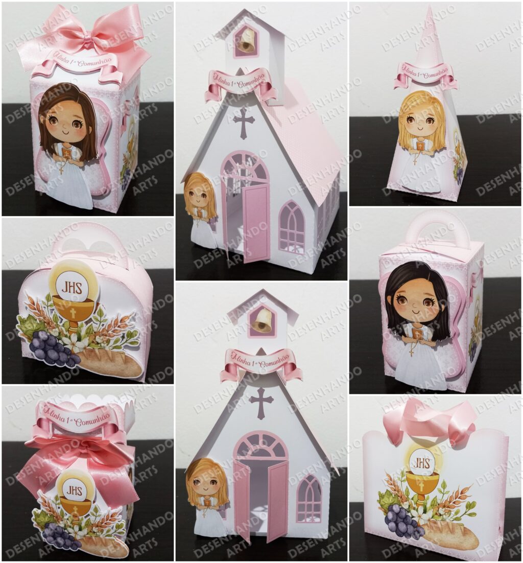 Primeira Comunhão Menina - Kit Avulso Festa - Imagem 1