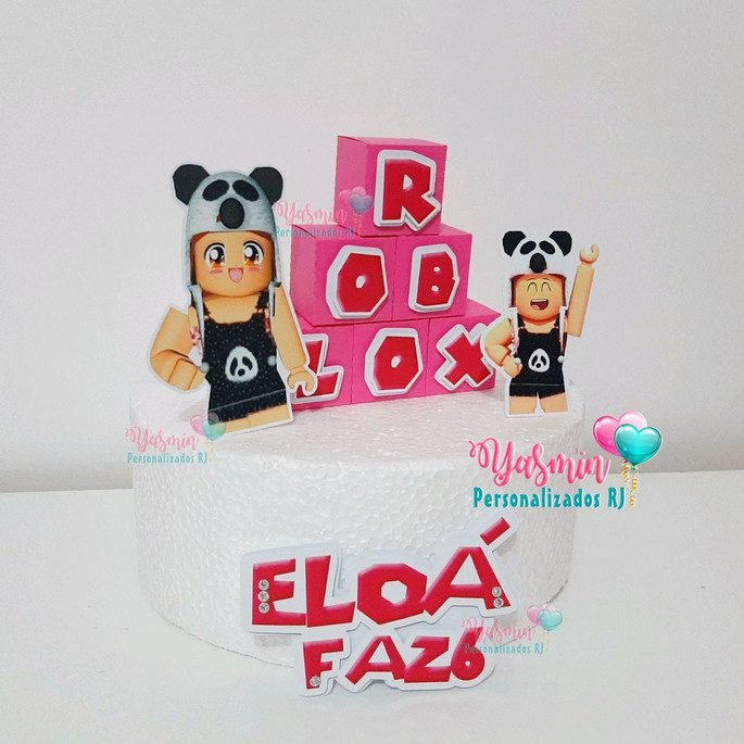 Roblox Menina - Topo de Bolo - Imagem 1