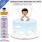 Batizado Anjinho Sentado - Topo de Bolo