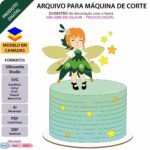 Fadinha Vestido - Topo de Bolo