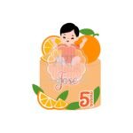 Laranja - Topo de Bolo