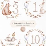 Mesversário Bosque | Artes Prontas (Ni Studio)