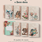 Agenda Vintage 2025 e sem data (Perfeito Miolo)